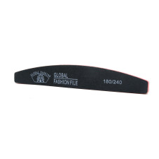 Nail file Global Fashion 180/240, black