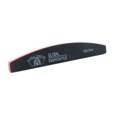 Nail file Global Fashion 180/240, black