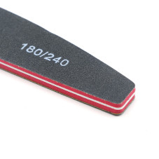 Nail file Global Fashion 180/240, black