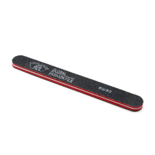 Pila pentru unghii Global Fashion 80/80, neagra