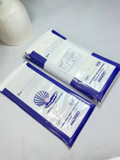 Крафт пакеты белые с окошком для стерилизации и хранения, 100х200 мм (100 шт./упак.)