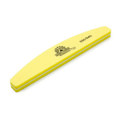 Pila buffer pentru unghii, granulatie 220/240, culoare galbena