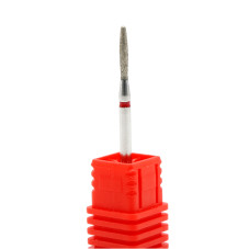 Diamond cuticle nozzle, blunt-nose flame, red notch 244/018R