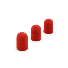 Cap set (3 pcs.) and rubber nozzle, size 16*25 mm, #80 red