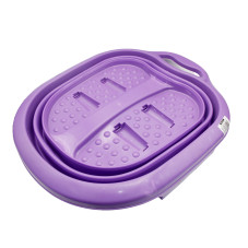 Foot bath, folding, lilac color