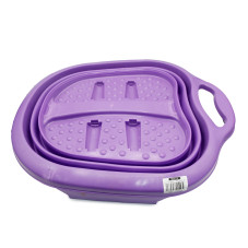 Foot bath, folding, lilac color