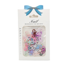 Nail decor in a package, Nail ornament, pearl bow