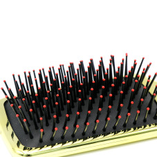 Hair brush, rectangular, 9919 Gold