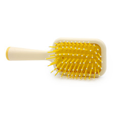 Hair brush, square, 9920-yellow