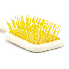Hair brush, square, 9920-yellow
