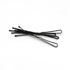 Set 50 bucati agrafe de par, Bob Pin, 2 marimi, ondulate, negre
