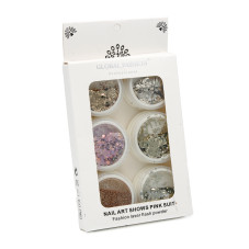 Global Fashion nail Decor, set, 6 pcs