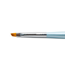 Pensula unghii cu varf diagonal, pentru aplicare gel, GF-16-4, Nr. 4, albastra