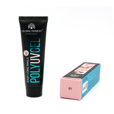 Poly UV Gel (Polygel) Global Fashion 30 g 01 Poly UV Gel (Polygel) Global Fashion 30 g 01