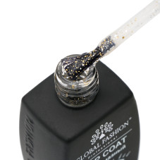 Top Coat Foil Gold Silver, Global Fashion, fara strat de dispersie, 12ml