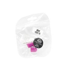 Set suport si 3 bucati smirghel rezerva pentru freza unghii, 10*15mm, liliac, granulatie 80