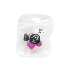Set suport si 3 bucati smirghel rezerva pentru freza unghii, 13*19mm, liliac, granulatie 80