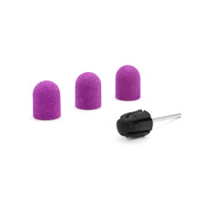 Cap set (3 pcs.) and rubber nozzle, size 13*19 mm, #80 liliac