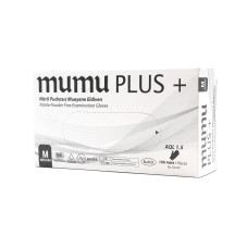 Mănuși din nitril, negru, mumu plus, M 100 bucăți