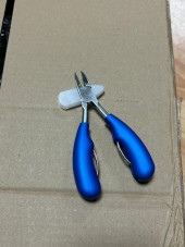 Кусачки для ногтей, синяя ручка
