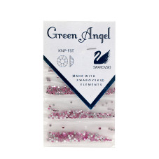 Swarovski Green Angel stones, roz, dimensiuni mix, 720 buc