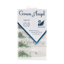 Swarovski Green Angel stones, light green, mix sizes, 720 pcs