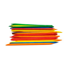 Orange sticks colored, 100 pcs