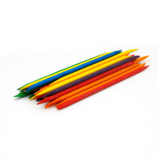 Orange sticks colored, 100 pcs