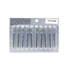 Diamond cuticle brush, flame, blue notch 243 - 023B