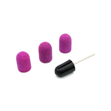 Набор колпачков (3 шт) и резиновая насадка, размер 16*25 мм, #80 lilac
