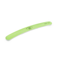Pila pentru unghii Global Fashion, banana, verde, granulatie 180/180