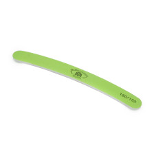 Pila pentru unghii Global Fashion, banana, verde, granulatie 180/180
