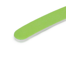 Pila pentru unghii Global Fashion, banana, verde, granulatie 180/180