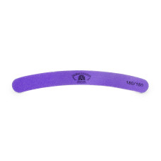 Pila pentru unghii Global Fashio, banana, violeta, granulatie 180/180