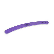 Pila pentru unghii Global Fashio, banana, violeta, granulatie 180/180