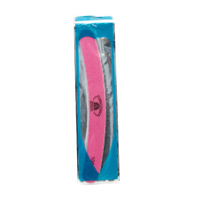 Pila pentru unghii Global Fashion, banana, culoare roz, granulatie 100/100