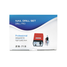 Pila electrica manichiura Nail Master, ZS-713, 65W, 35000 rpm, Rosu