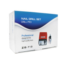 Pila electrica manichiura Nail Master, ZS-713, 65W, 35000 rpm, Rosu