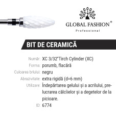 Ceramic nozzle for removing gel nail Polish, corn, rough cut