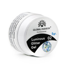 Глиттер гель что светится в темноте, 5 гр, Luminous Glitter Gel 02