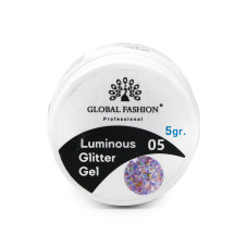 Глиттер гель что светится в темноте, 5 гр, Luminous Glitter Gel 05