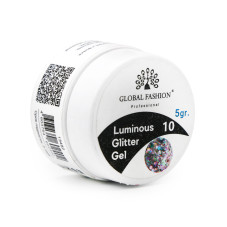 Glitter gel that glows in the dark, 5 g, Luminous Glitter Gel 10