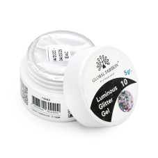 Glitter gel that glows in the dark, 5 g, Luminous Glitter Gel 10