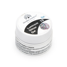 Glitter gel that glows in the dark, 5 g, Luminous Glitter Gel 10