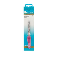 Pila metalica pentru unghii, small, roz