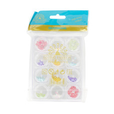 The decor of the nails, the diamonds 12 colors