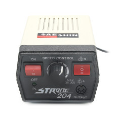 Pilă electrică STRONG-204, pentru manichiură și pedichiură, 35000 rpm, 65 watt, gri
