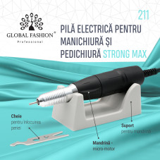 Pila electrica Strong Max 211, 65W, 35000 rpm, alba