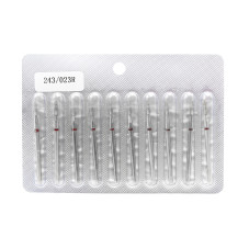 Bit diamant cuticule flacara 243/023R, brau rosu