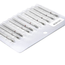 Bit diamant cuticule flacara 243/023R, brau rosu